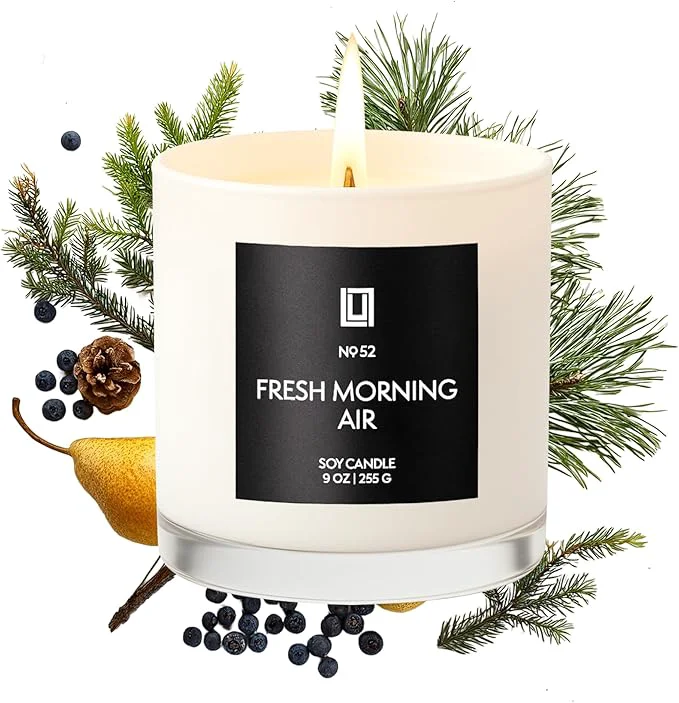 Selected Lulu Candles Fresh Morning Air Luxury Scented Soy Jar Candle Hand Poured Flexible
