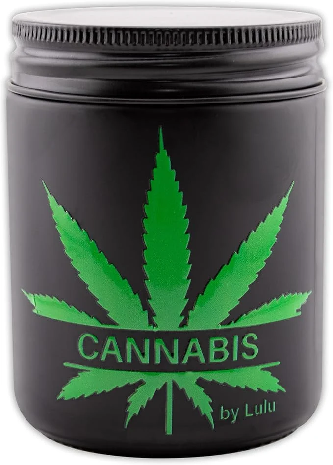 Relaxed Lulu Candles Cannabis Luxury Scented Soy Jar Candle Hand Poured in The Proven