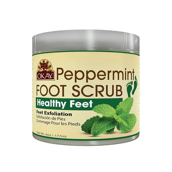 Crafted OKAY Peppermint Foot Scrub Superior