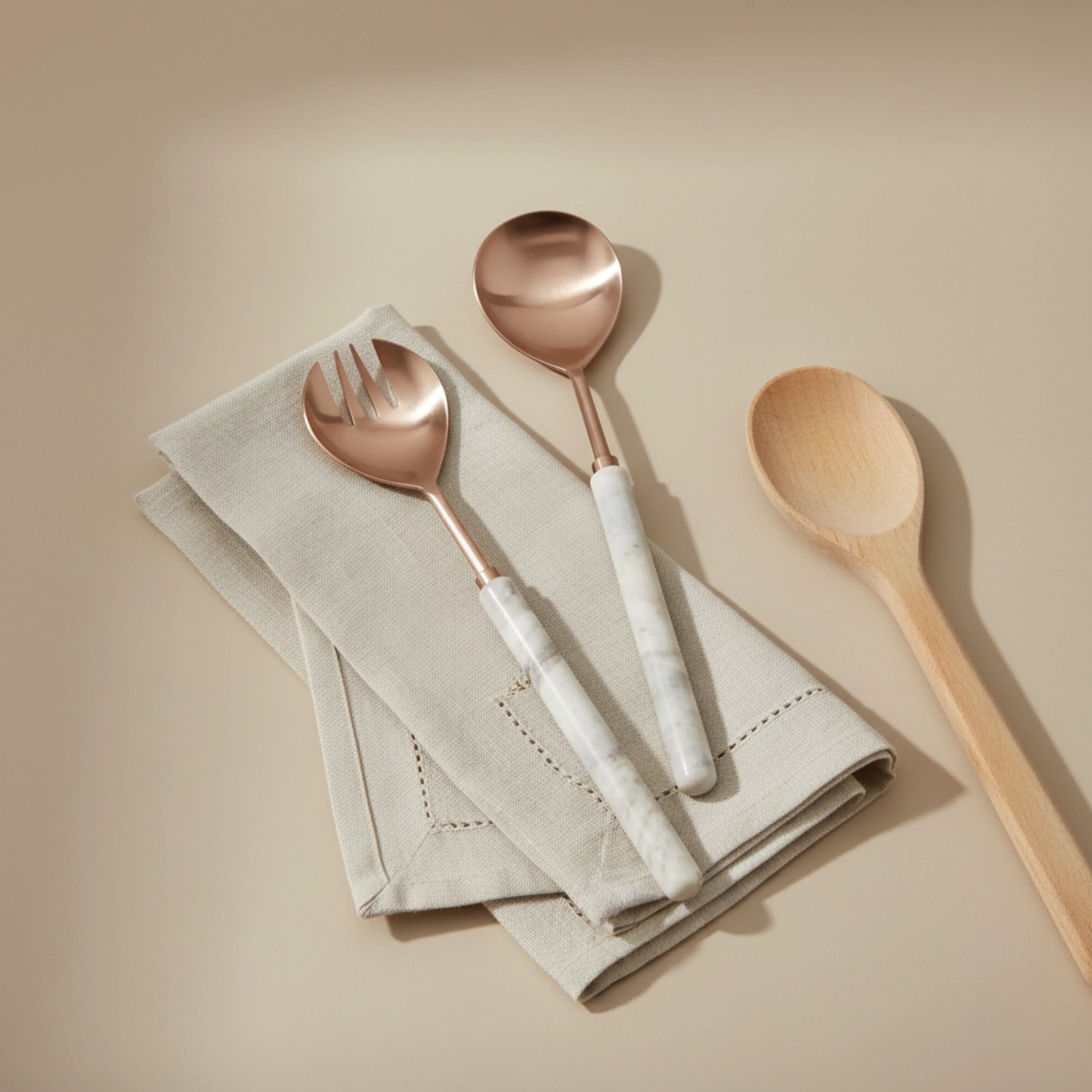 Stylish Waterfall Marble Serving Set Functional
