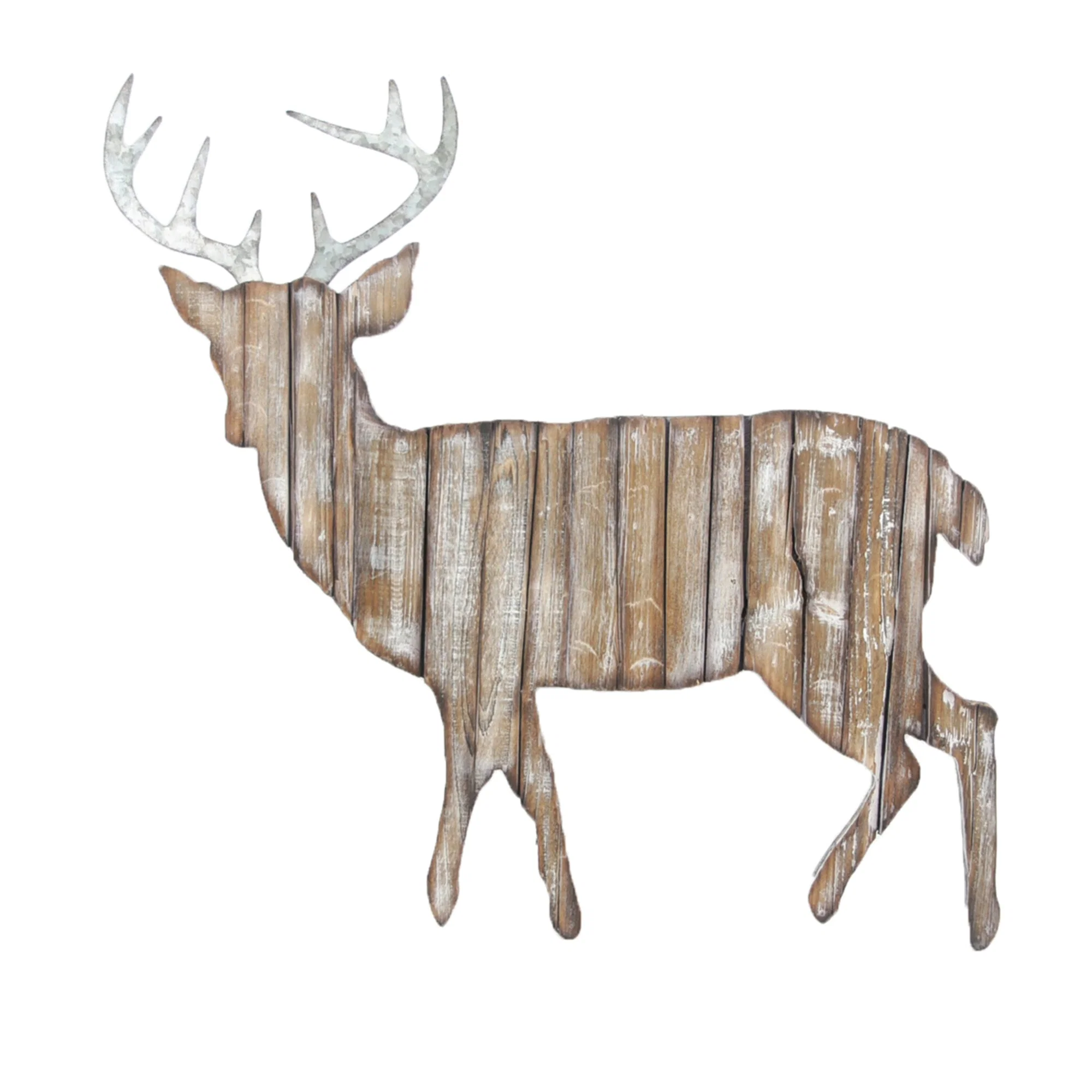 Advanced Deer Cut Out Rustic Wall Décor Certified