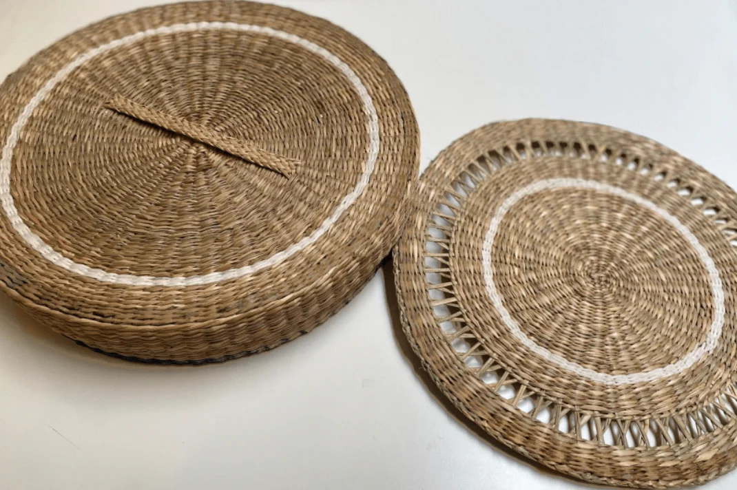 Environmentally Friendly Seagrass White Placemats Set of 6 Clean