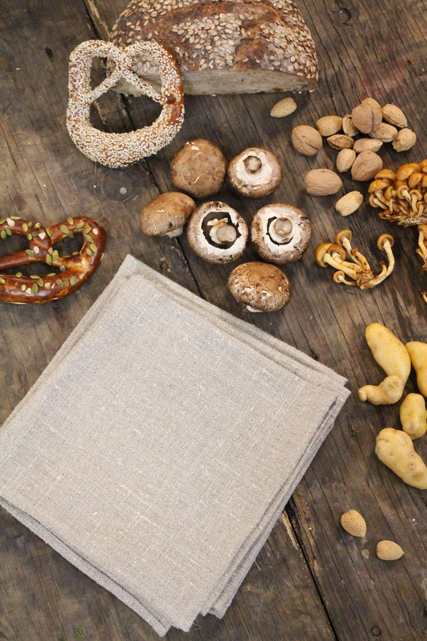 Certified Thieffry Belgian Linen Napkins Raw Natural Set of 4 Contemporary