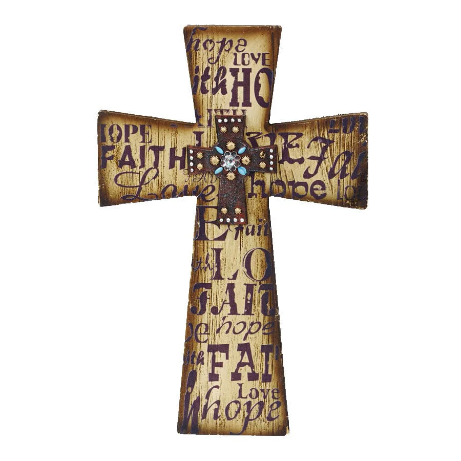 Relaxed Layered Cross quot Faith Eco-Friendly