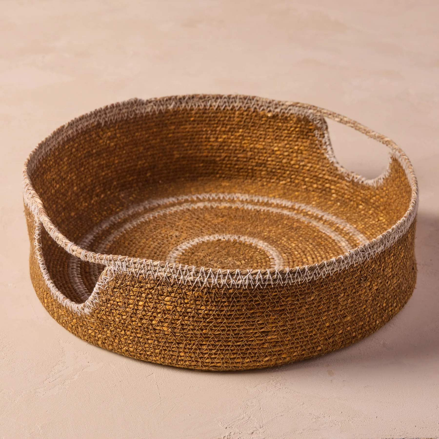 Artisan Hydra Woven Seagrass Tray Marigold Excellent