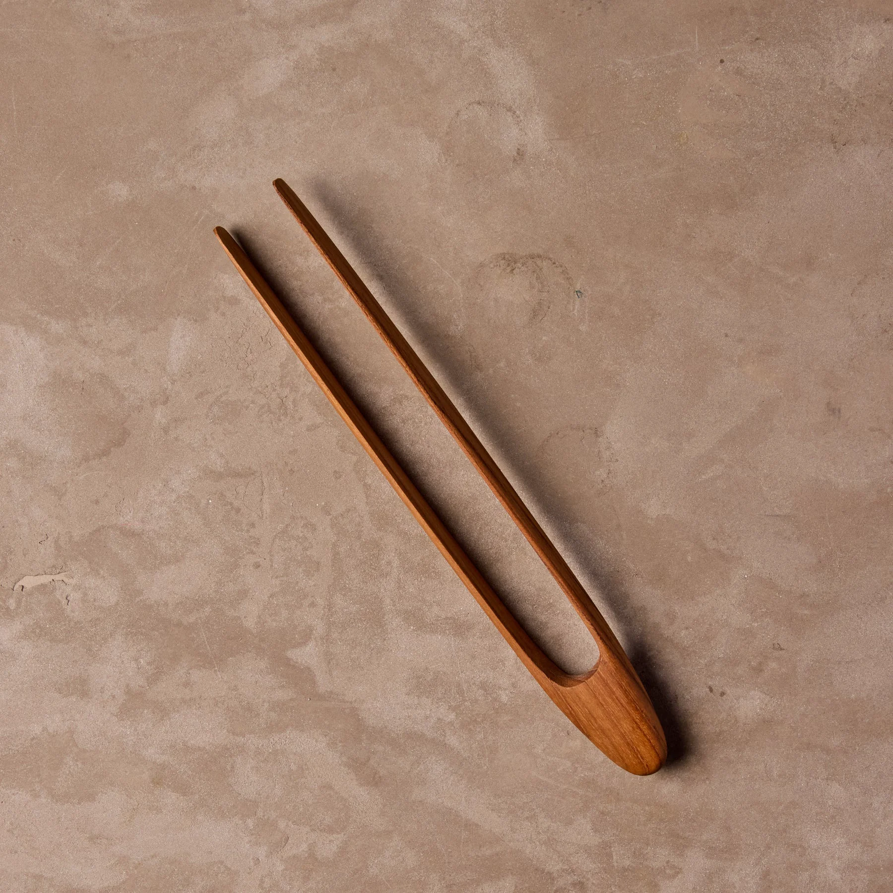 Convenient Teak Tong Small Genuine