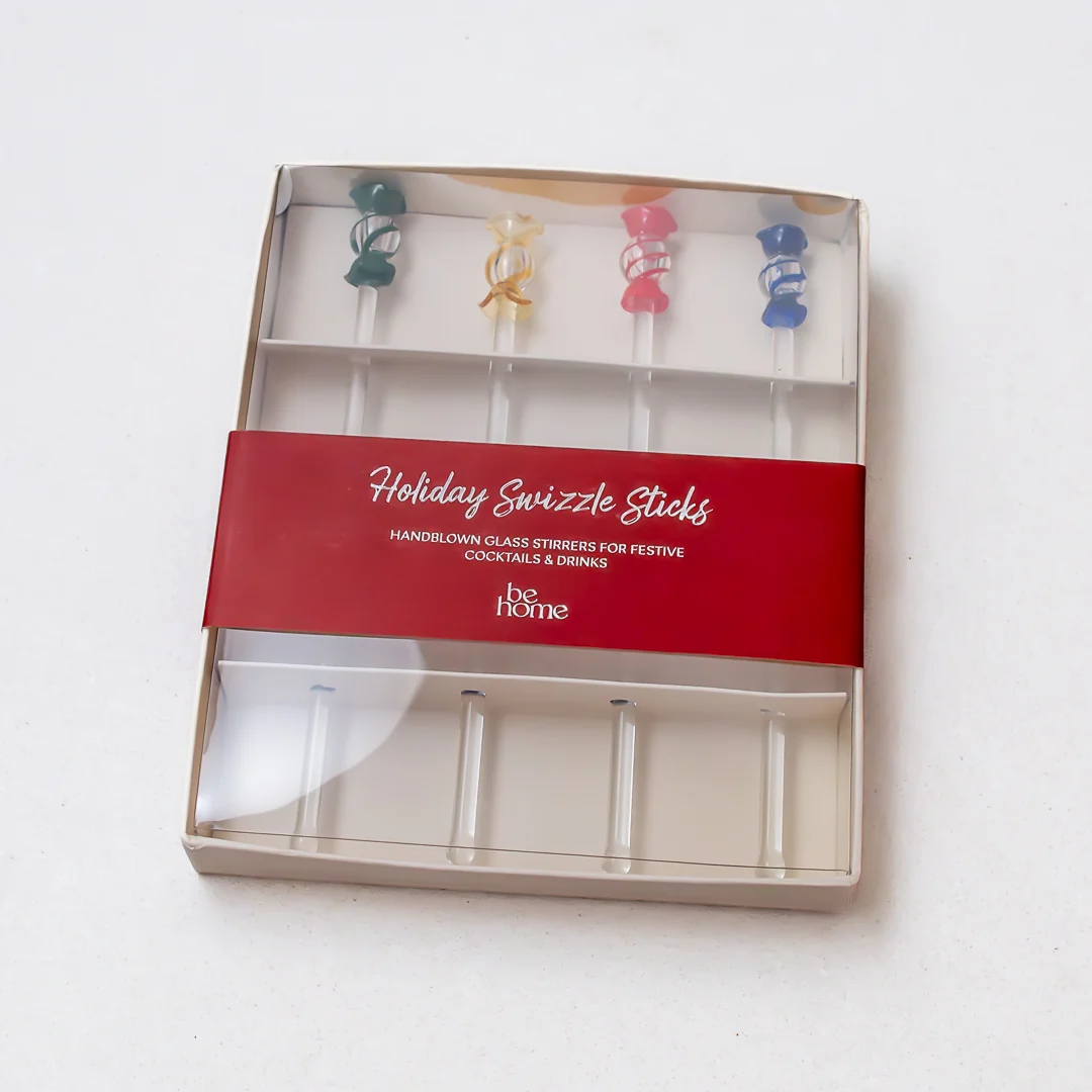 Breathable Peppermint Candy Swizzle Sticks Set of 4 Elegant