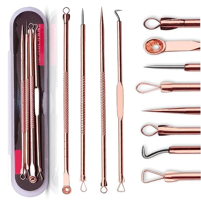 Stylish ZTRHYOO Blackhead Remover Pimple Comedone Extractor Tool Acne Removal Kit Flexible