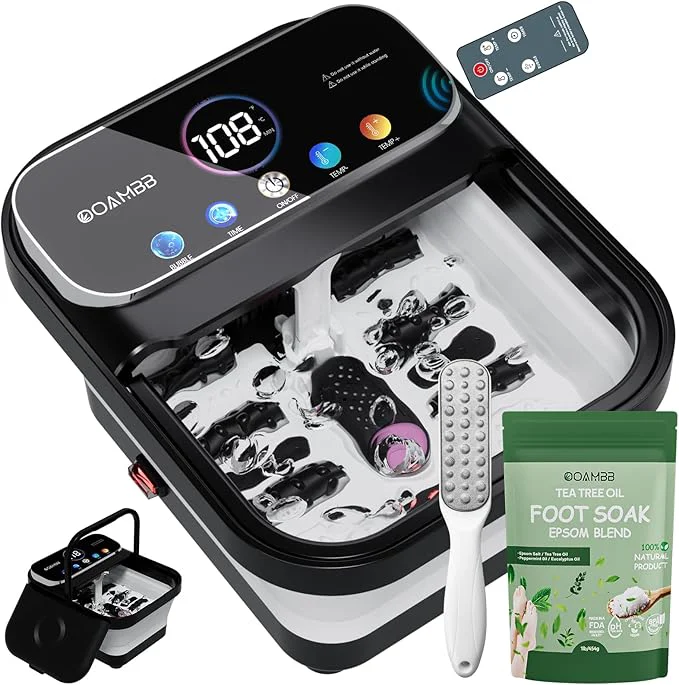 Next-Generation OOAMBB Collapsible Foot Spa Natural