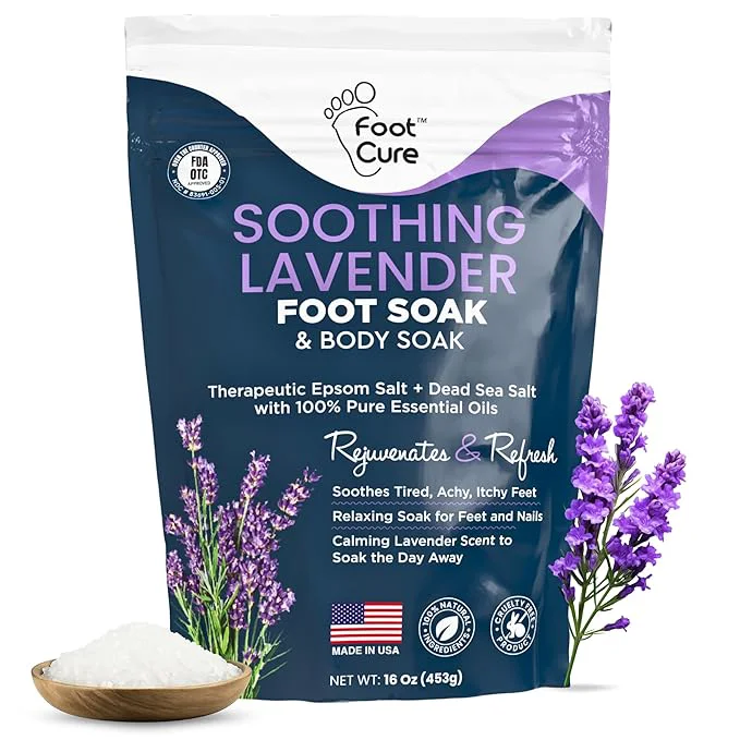 Secure FOOT CURE Soothing Lavender Foot Spa Fine