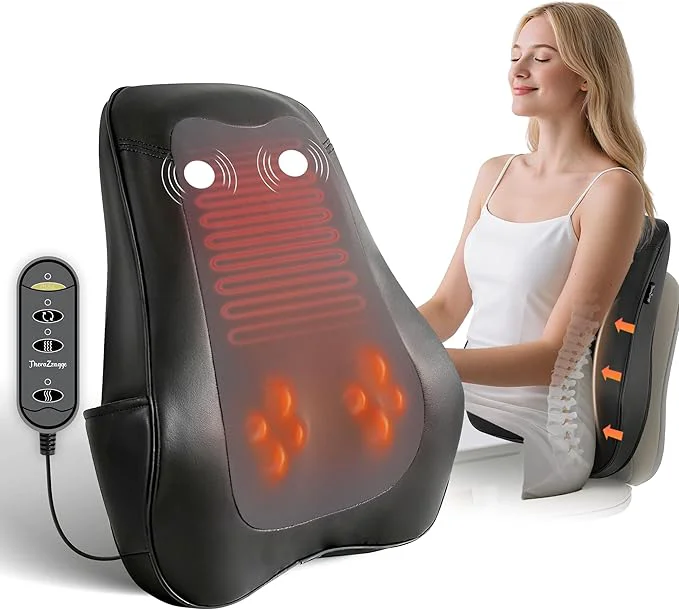 Long-Lasting Back Massager for Pain Relief Deep Tissue Kneading Shiatsu Neck and Back Reusable