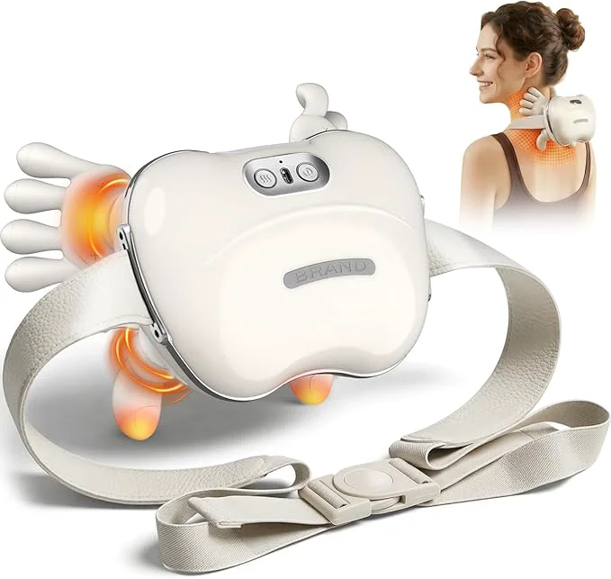 Casual Wireless Neck Massager with Heat Rechargeable Shiatsu Neck and Shoulder Next-Generation