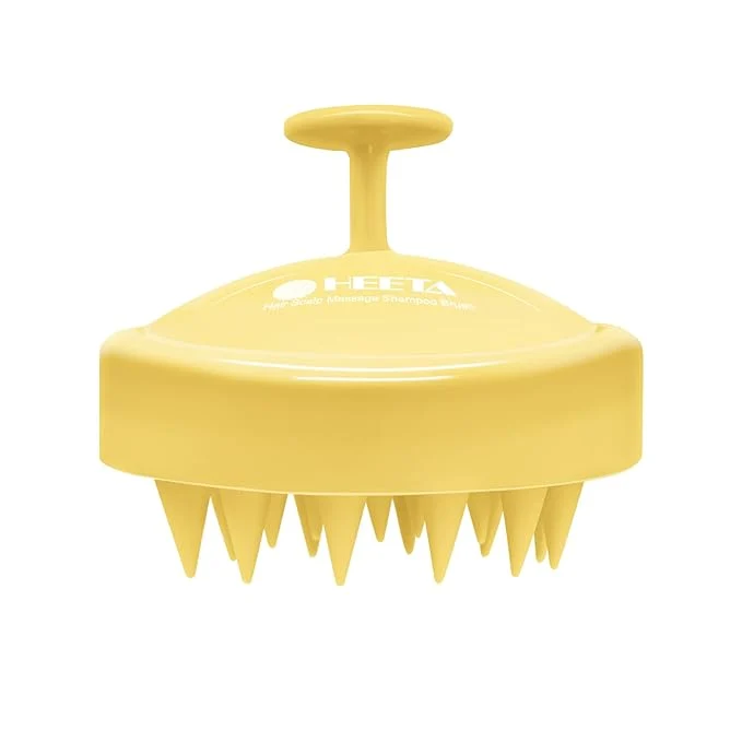 Versatile HEETA Scalp Massager with Soft Silicone Bristles Top-Quality