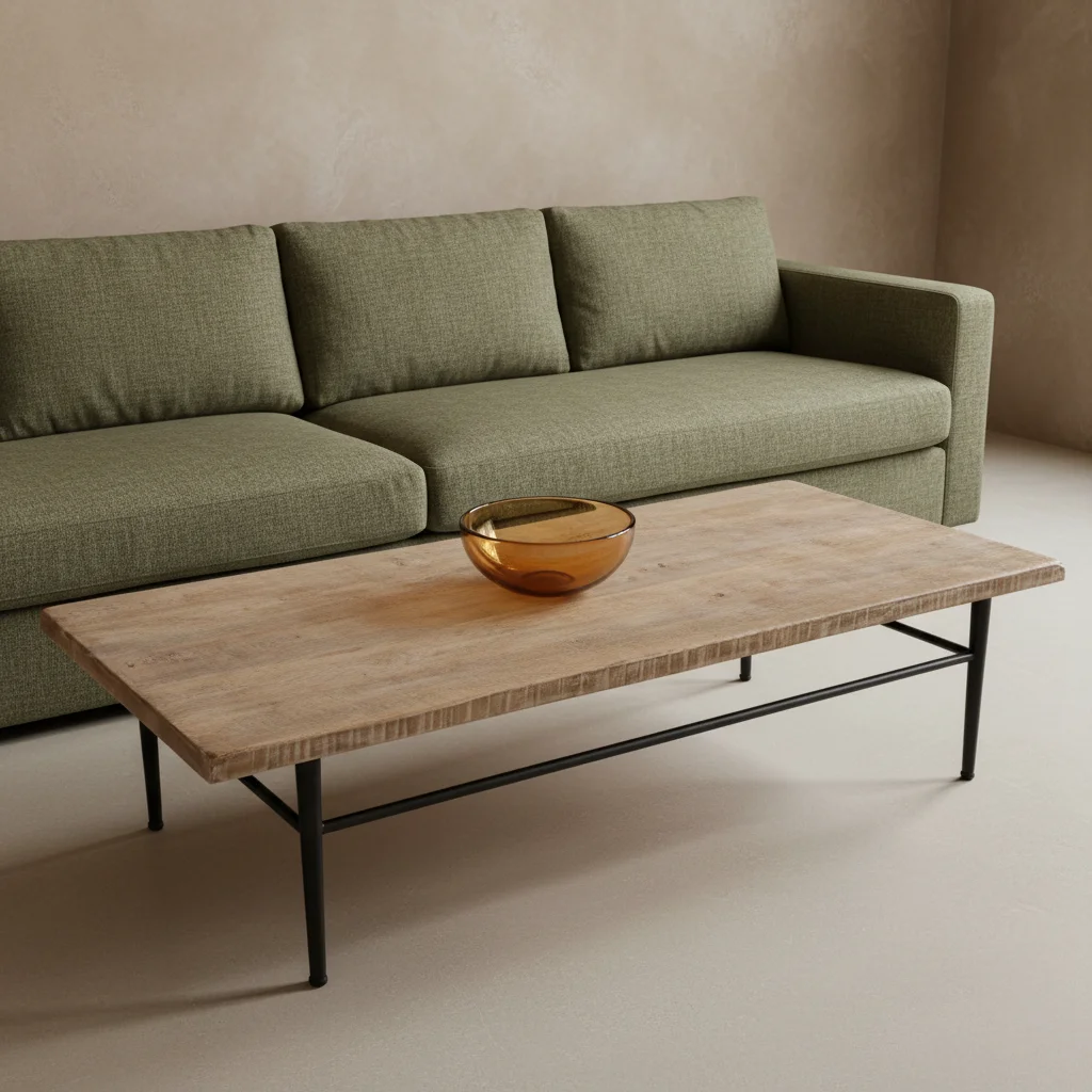 Exclusive Salontafel naturel 038 ijzeren onderstel High-Quality