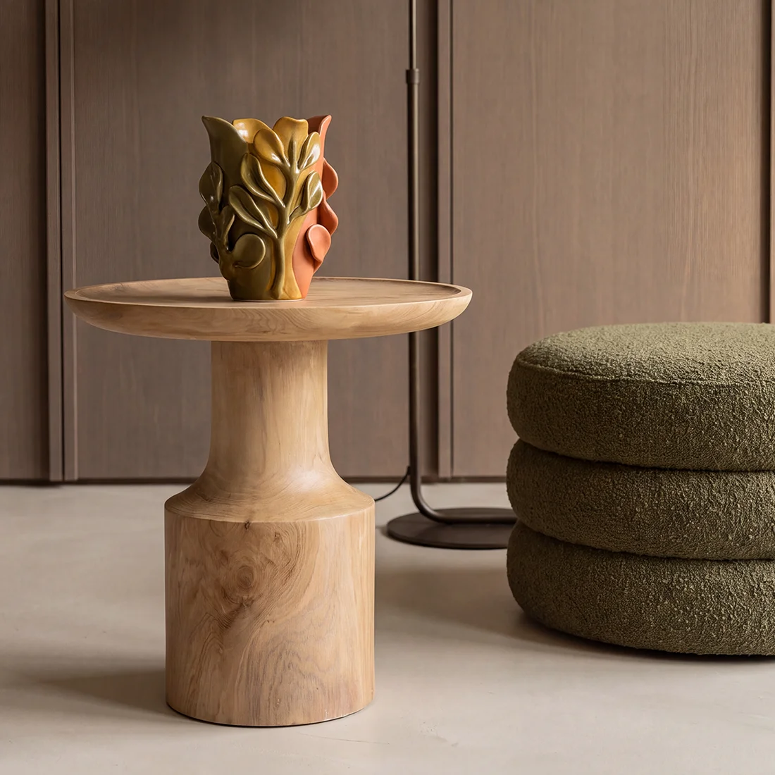 Fashionable Nero teak bijzettafel Day Dependable