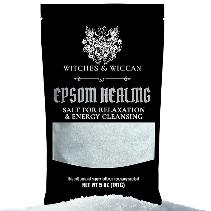 Sustainable Epsom Salt for Healing Relaxation Energy Cleansing – Natural Magnesium-Rich Fashionable