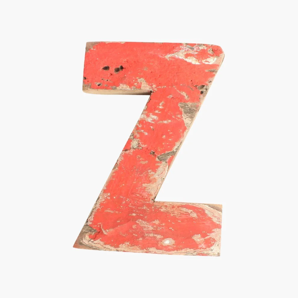 Clean Boatwood letter Z Convenient