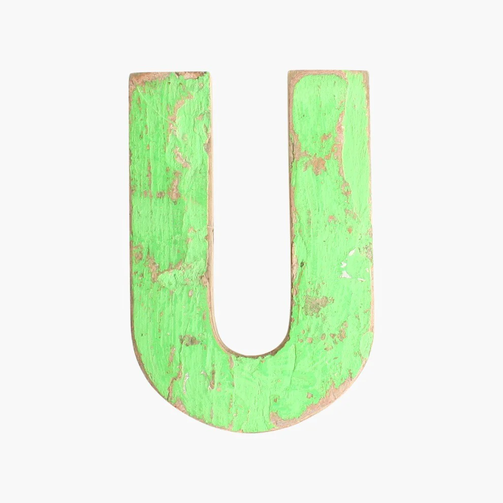 Trusted Boatwood letter U Sustainable
