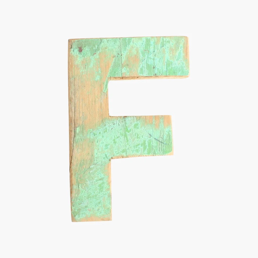 Elite Boatwood letter F Quality