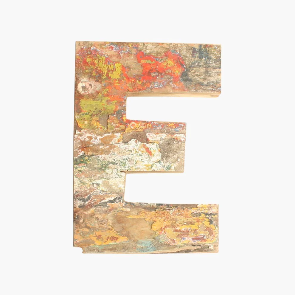 Artisan Boatwood letter E Healthy
