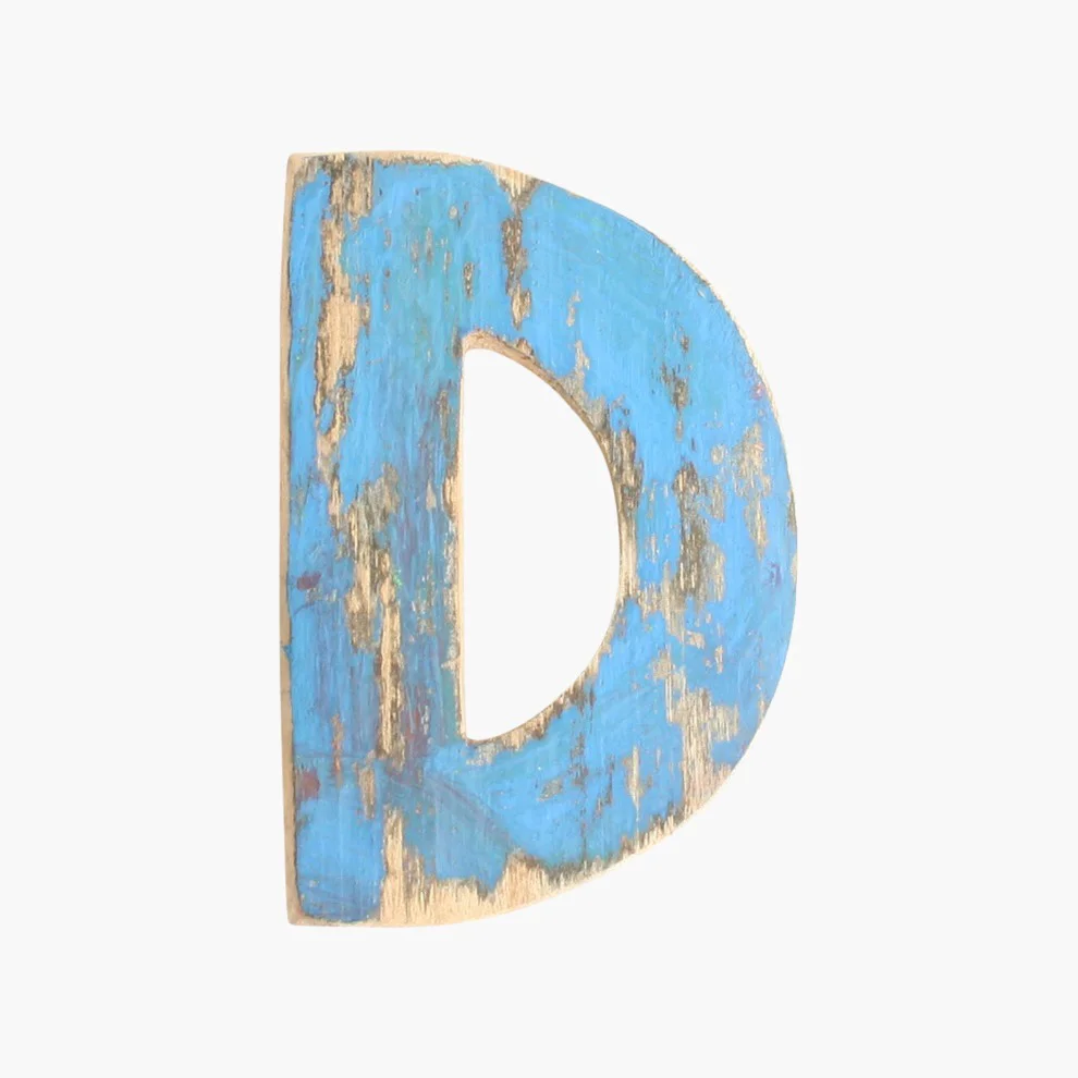 Smart Boatwood letter D Pure