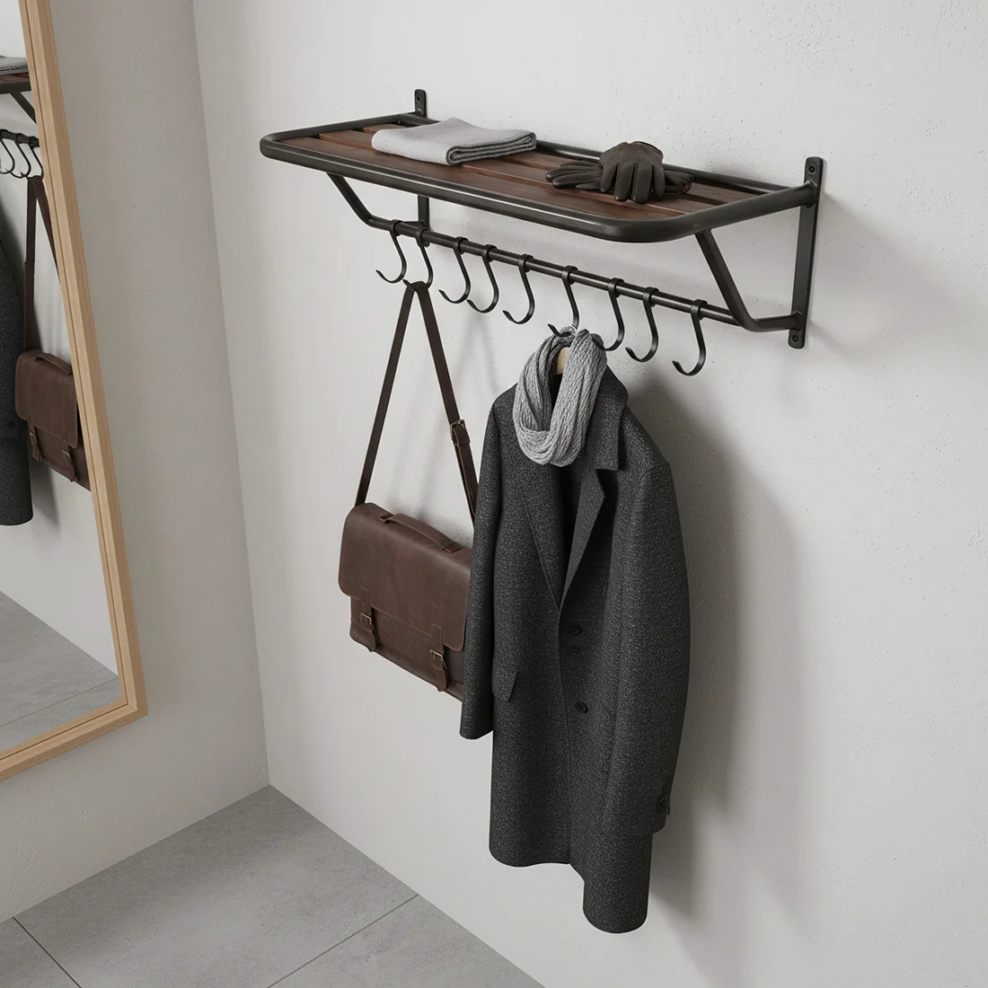 Sustainable Factory wandkapstok met hoedenplank Long-Lasting
