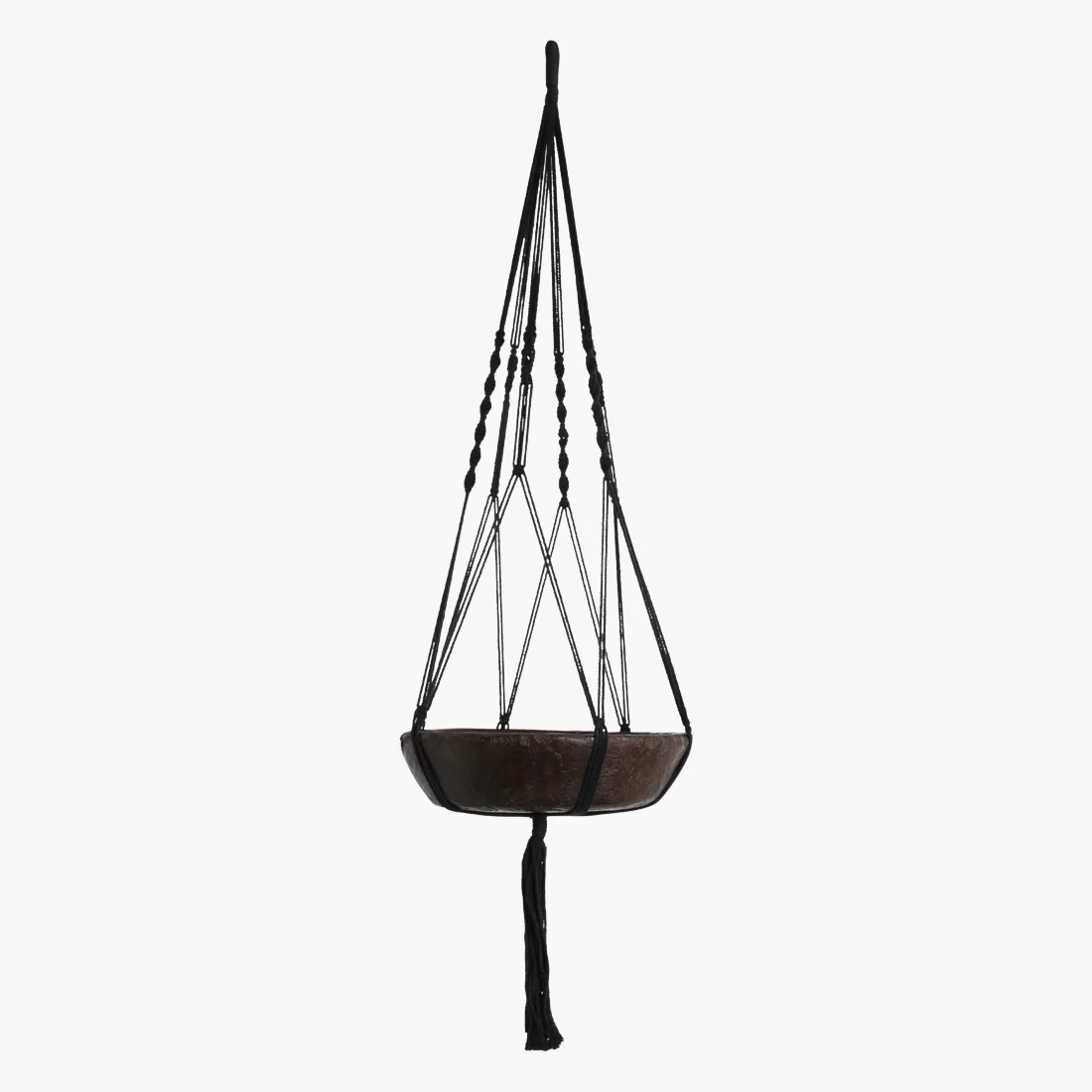 Specialty Macramé plantenhanger zwart Safe