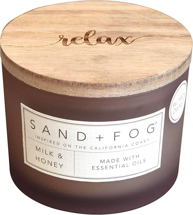 Trusted Sand Fog Scented Candle – Milk and Honey – Additional Scents and Sizes – High-Quality