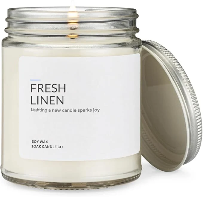 Quality 1OAK Fresh Linen Candle Soy Wax Fast