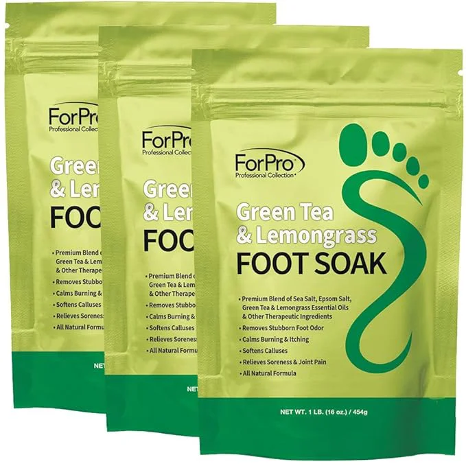 Environmentally Friendly ForPro Professional Collection Green Tea Lemongrass Foot Soak Powerful
