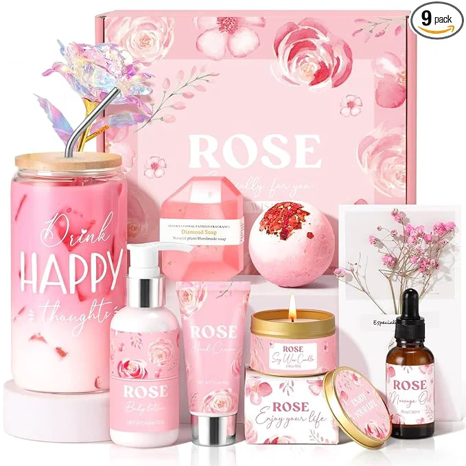 Comfortable Mothers Day Gifts for Mom Birthday Gifts for Women Rose Relaxing Spa Gift Fast