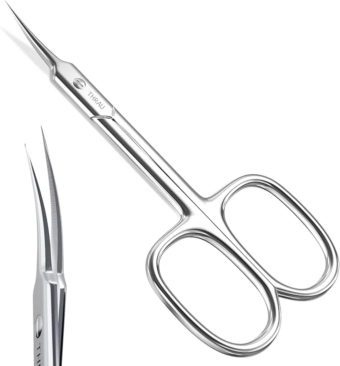 Exclusive THRAU Cuticle Scissors Extra Fine Professional