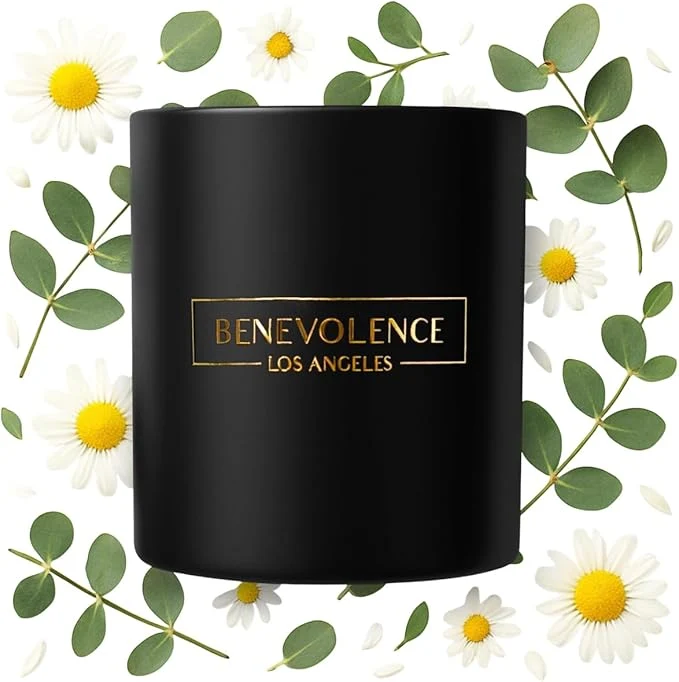 Reusable Benevolence LA Eucalyptus Chamomile Christmas Scented Candles Soy Candles Pure