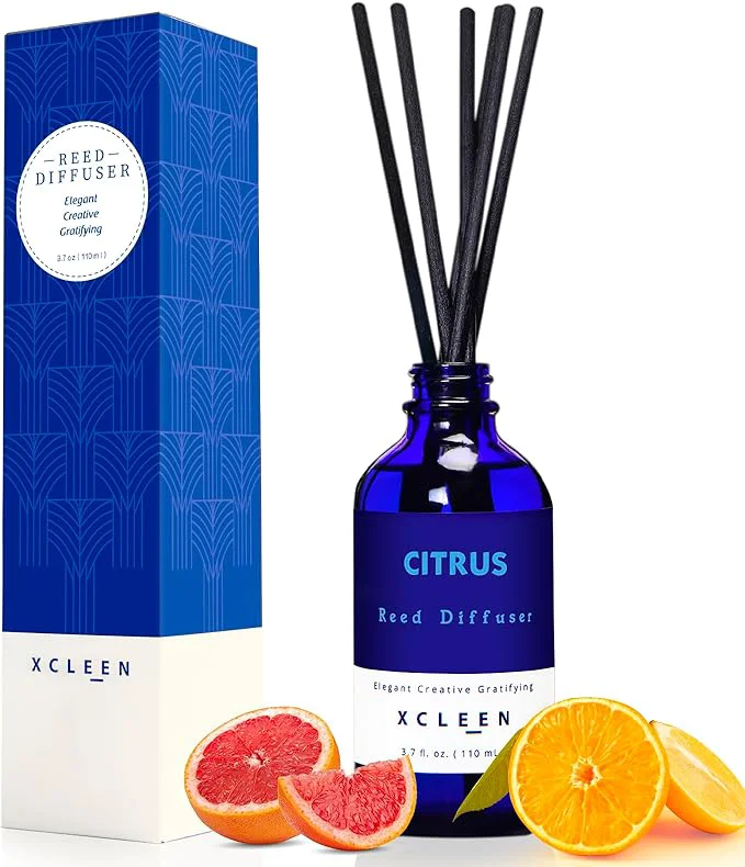Pure Xcleen Citrus Scented Reed Diffuser Lime Lemon Oil Reed Diffuser Effective