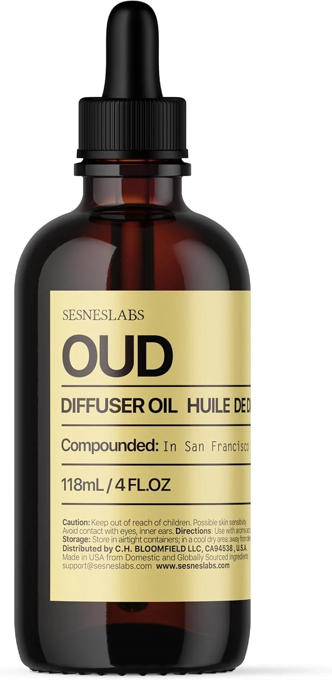 Certified Oud Diffuser Oil Niche Scent Luxury Chinese Pepper Tonka Bean Musk Expertly Made