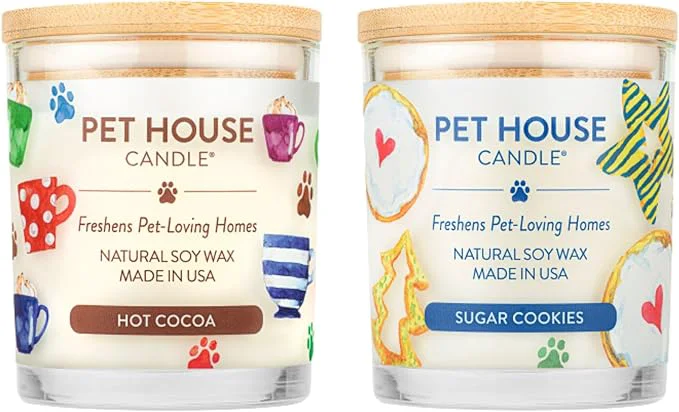 Unique Pet House Candles Plant Based Pet Candle Clean Burning Long Lasting Flexible