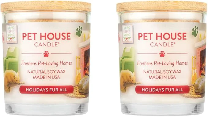 Easy-to-Use Pet House Scented Candles Plant Based Pet Candle Clean Burning Long Lasting Dependable