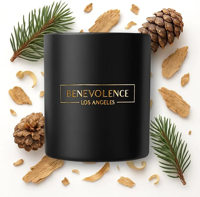 Convenient Benevolence LA Pine Scented Candle Soy Christmas Candles 45 Hour Burn Comfortable