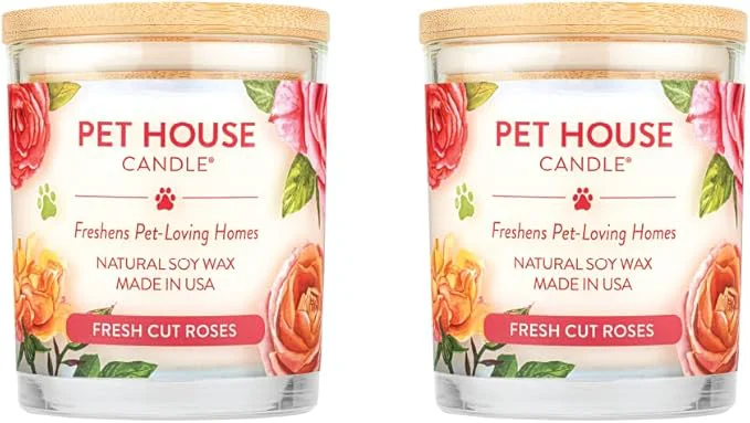 Elite Pet House Candles Clean Long-Burning Scented Pet Friendly Candles Plant-Based Powerful