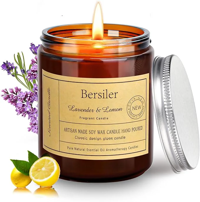 Innovative Lavender Lemon Scented Candles Lavender Candles High-Grade