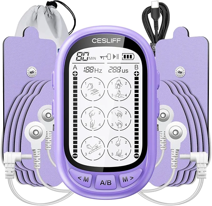 Exclusive Dual Channel TENS EMS Unit TENS PMS Unit Premium Material