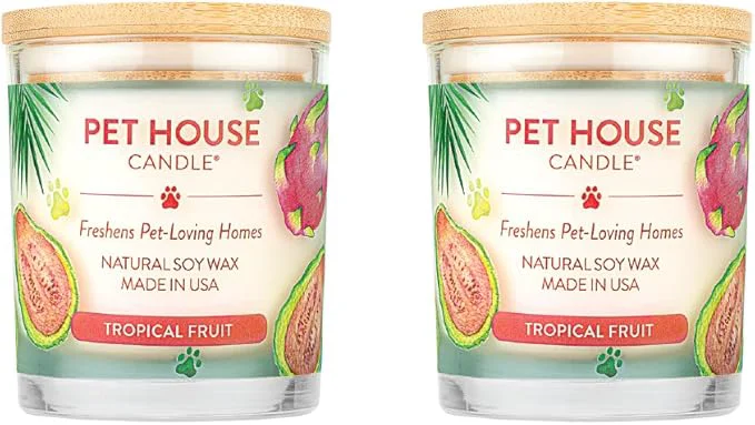 Eco-Friendly Pet House Candles Clean Burning Long Lasting Pet Odor Candles Plant-Based Healthy
