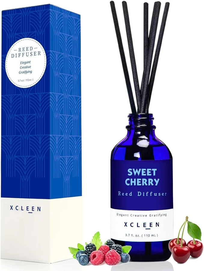 Smooth Xcleen Reed Diffuser Set Sweet Cherry Oil Diffusers Classic