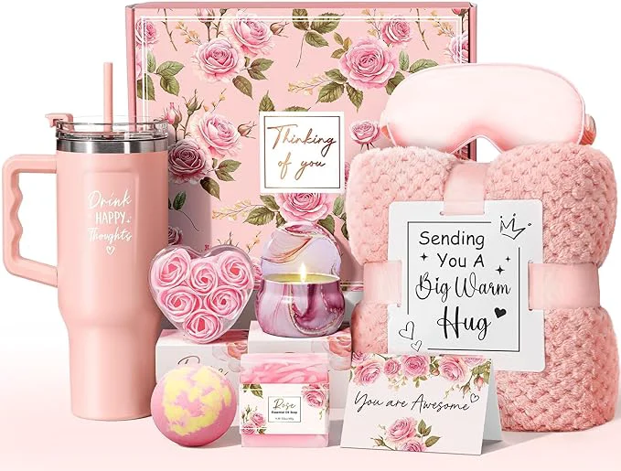 Smooth Birthday Gifts for Women Self Care Get Well Soon Gifts Rose Relaxing Spa Gift Original Design