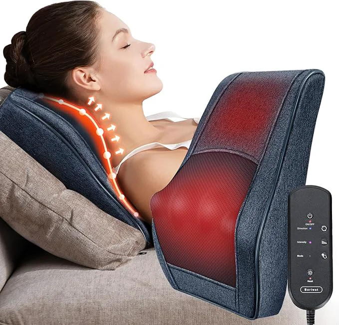 Exceptional Boriwat Neck Massager with Heat Back Massager Deep Tissue Massager 3D Trusted