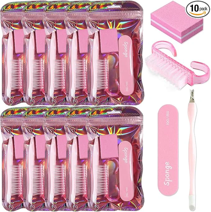 Convenient SUTOKAKA 10 Sets Disposable Manicure Prep Kit Effective