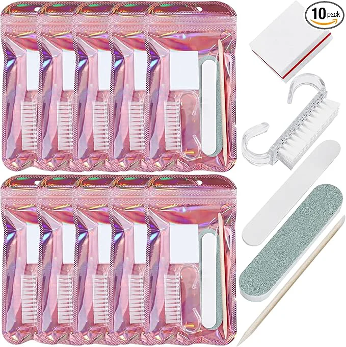 Verified SUTOKAKA 10 Sets Disposable Manicure Prep Kit Safe