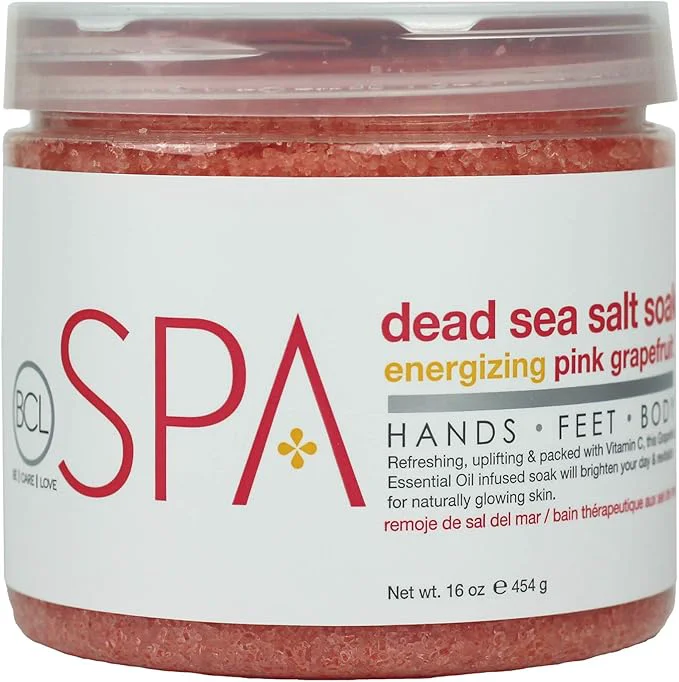 Authentic Be Care Love Spa Energizing Pink Grapefruit Dead Sea Salt Soak – Professional World-Class