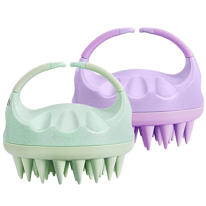 Eco-Friendly HEETA Scalp Massager with Soft Silicone Bristles Smooth