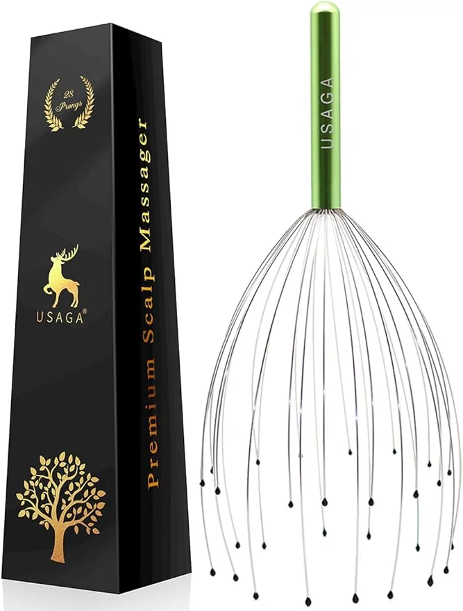 Refined USAGA 28 Fingers Head Scratcher Head Massager Scalp Massager Selected